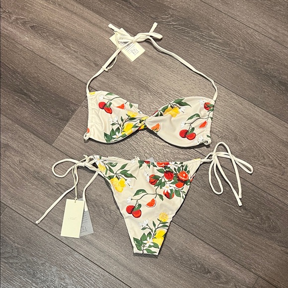 Kith Cherry and Lemon Print Bikini Set